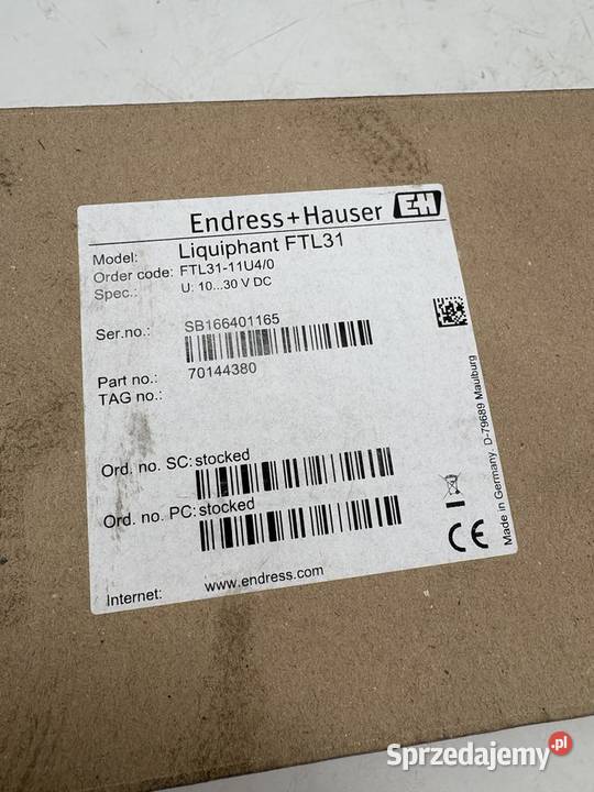 EndressHauser FTL3111U40 70144380 Sygnalizator mazowieckie