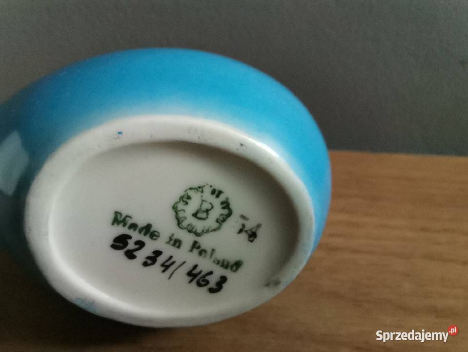 Stary mały wazon Pikasiak porcelana Bogucice E T śląskie Katowice