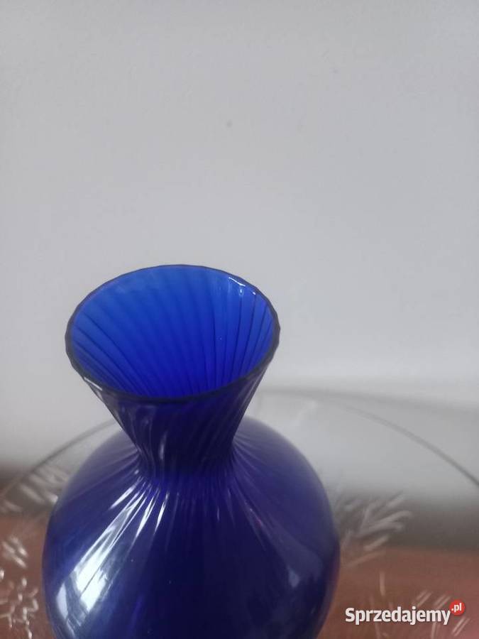 Wazon kobaltowy Aseda Glass Toruń