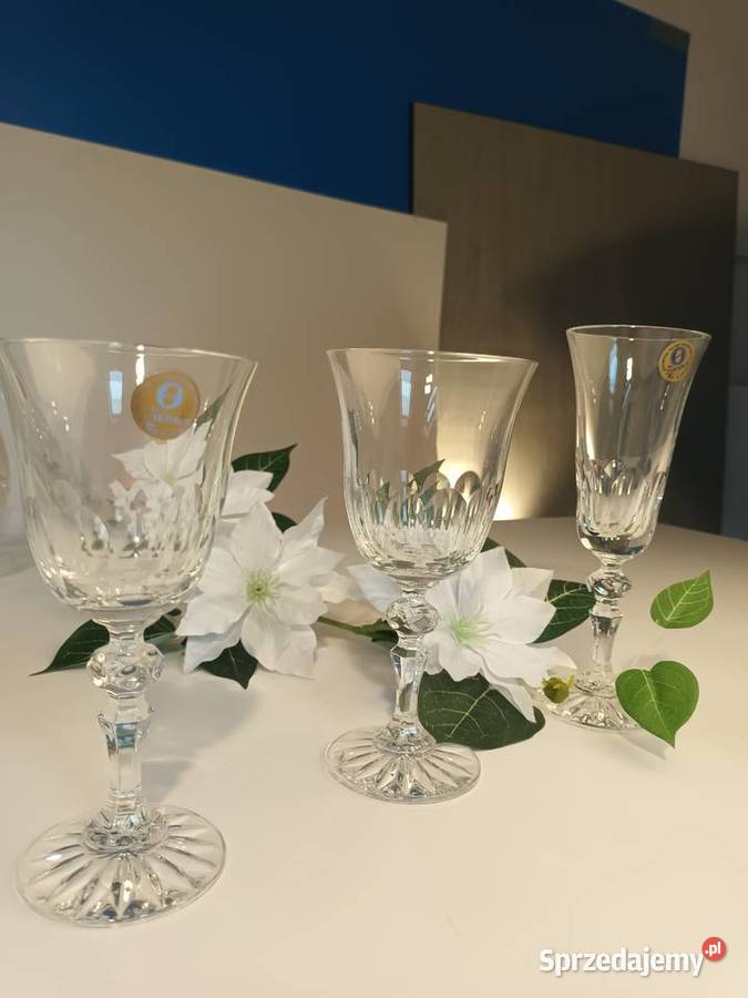 Kieliszki kryształowe styl Glamour Luksusowy lubelskie Radzyń Podlaski