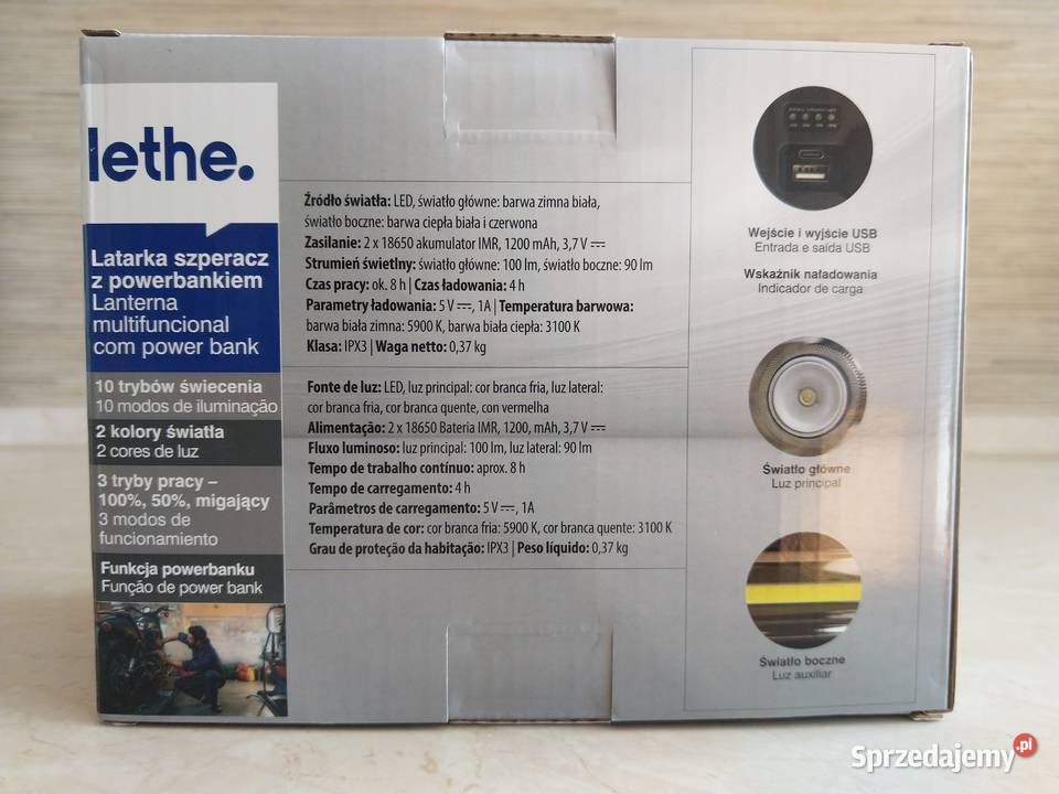 NAJTANIEJ Latarka Akumulatorowa Szperacz Usb Latarki i oświetlenie