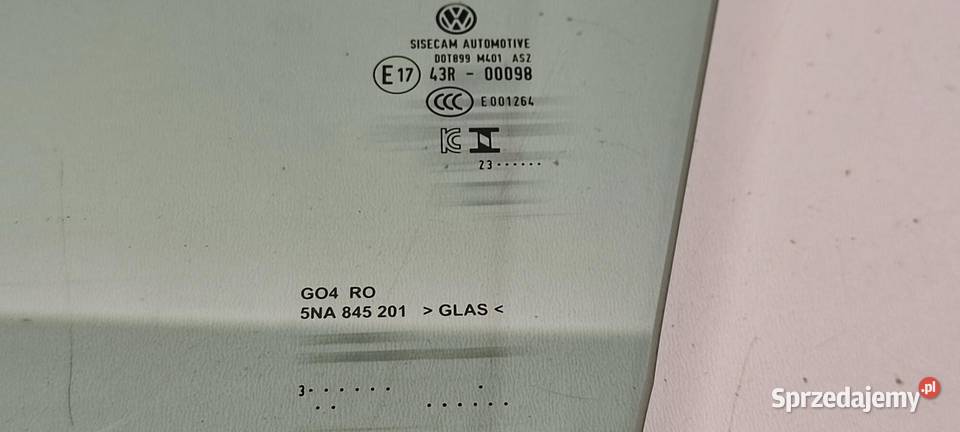 VW TIGUAN II SZYBA DRZWI LEWY PRZÓD 5NA845201 dolnośląskie