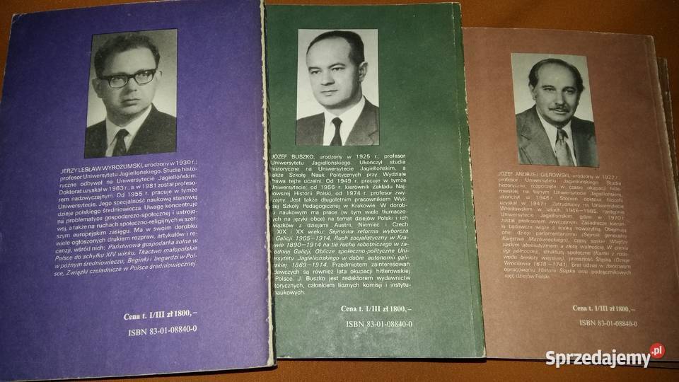 Historia Polski 4tomowa Gierowski Wyrozumski