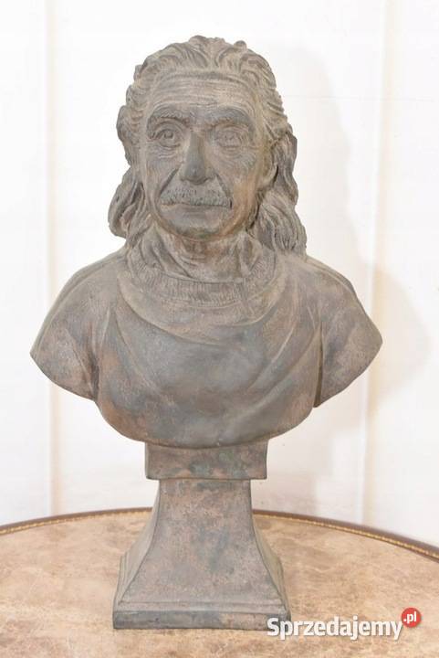 Albert Einstein Popiersie Fizyk Figura z Brązu Kraków sprzedam