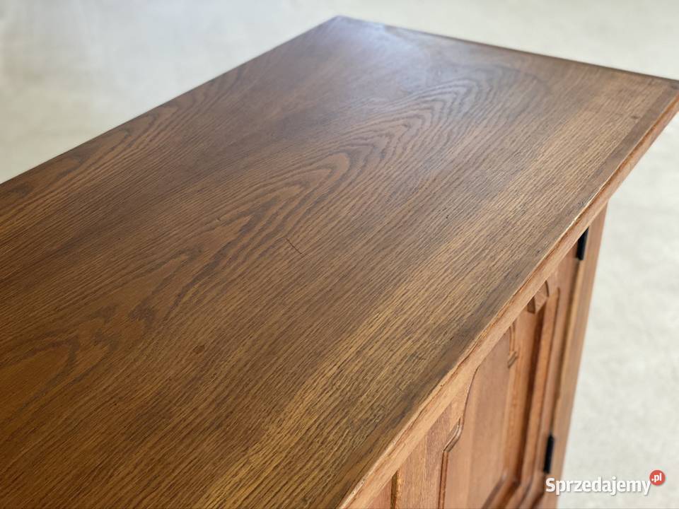 Długa dębowa komoda rustykalna sideboard Budno