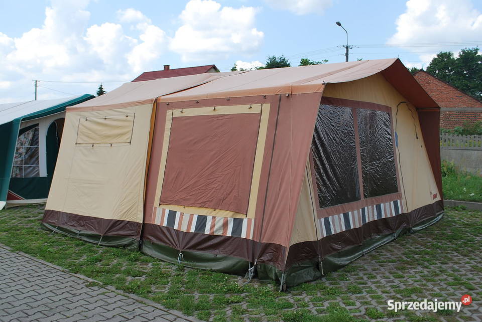RETRO PRZYCZEPA KEMPINGOWA NAMIOTOWA SCOUT 1987 1 Grzebowilk sprzedam