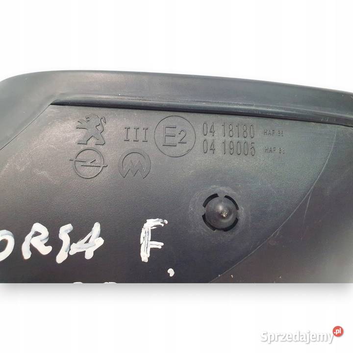 LUSTERKO PRAWE Opel Corsa F PASAŻERA 62 kable Chełm