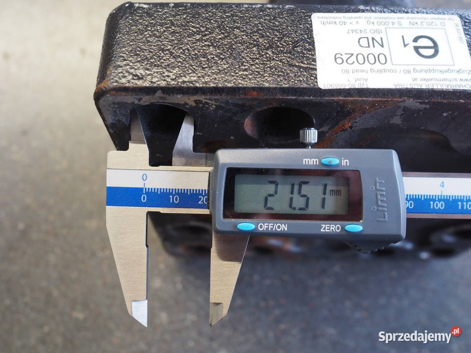 Zaczep K80 ucho zaczepowe belka polowa płyta