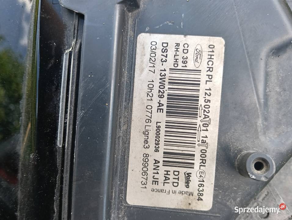DS7313W029AE lampa kompletna ford mondeo mk5 Lampy przednie Zawiercie