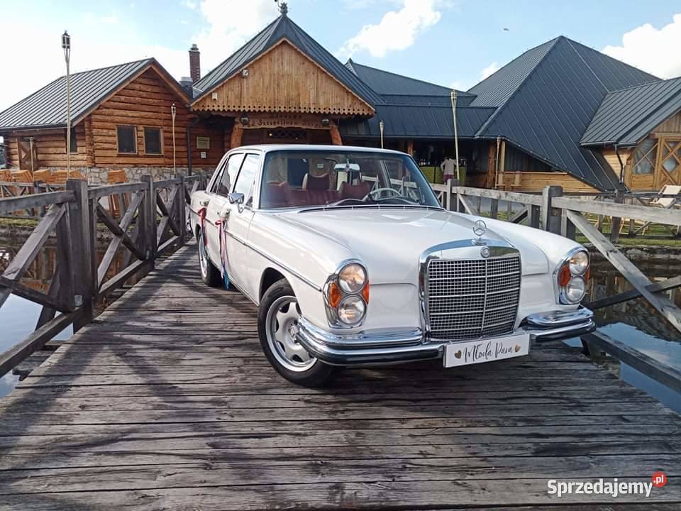 Mercedes z 1969r do ślubu dekoracje sali lubelskie Zamość