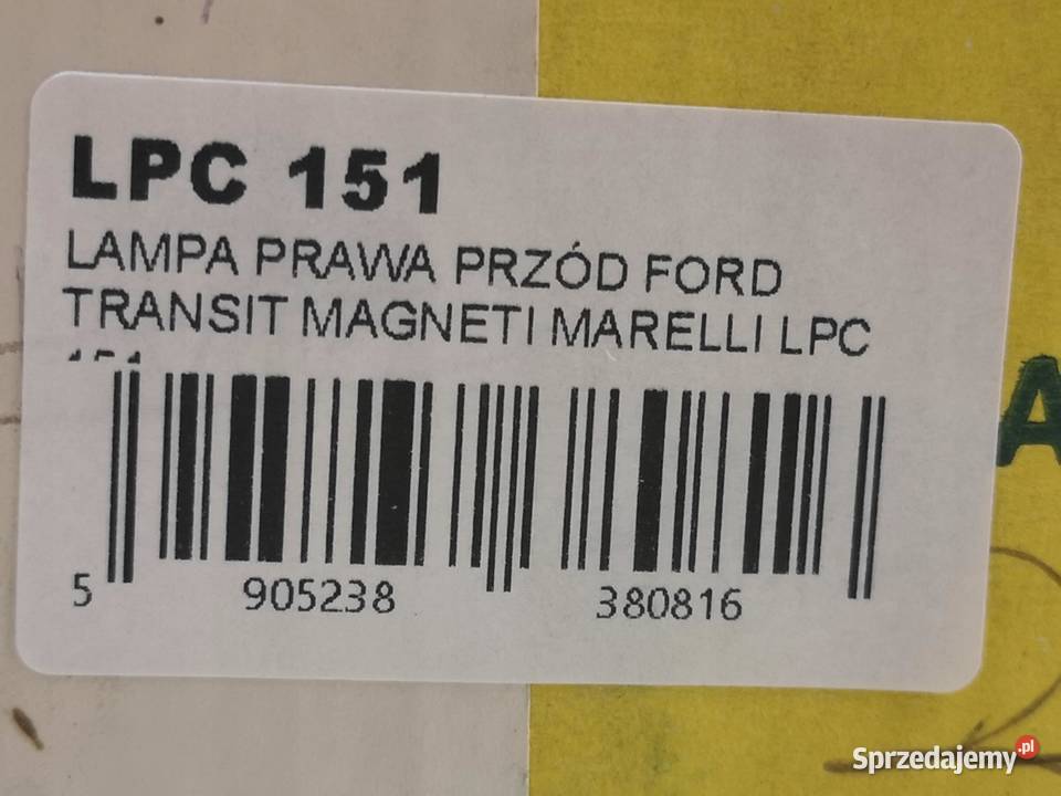 LAMPA PRAWY PRZÓD FORD CORTINA 7683 MK4 MK5 NOWA