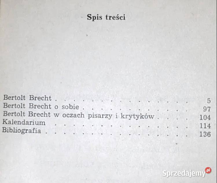 Bertolt Brecht Roman Szydłowski Chełm