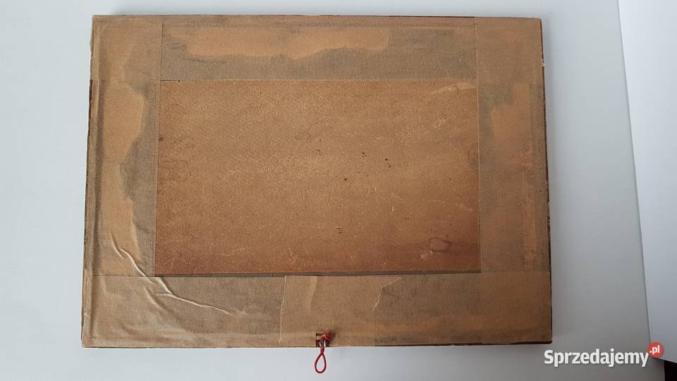 Stara akwarela sygnowana J Rommel 18811967 Dąbrowa Górnicza