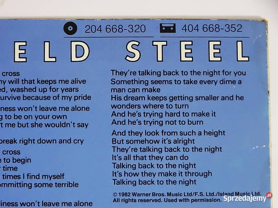 Joe Cocker Sheffield Steel 1982 Biłgoraj