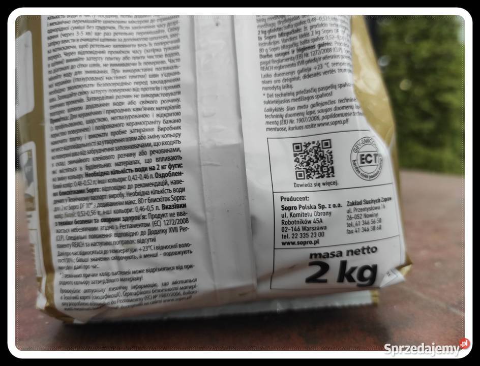 Fuga elastyczna Sopro DF10 waga ok 1 antracyt 66 Płock