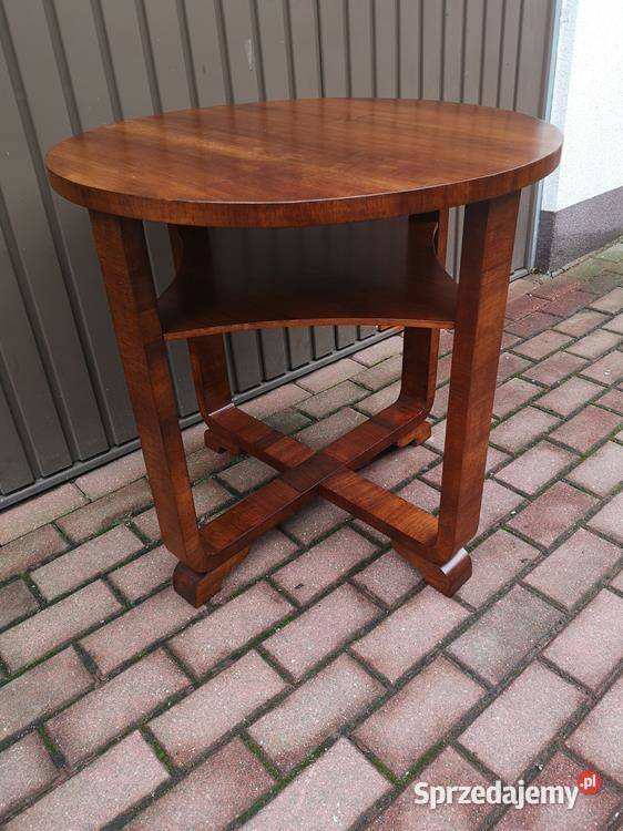 Stolik ArtDeco Unikat Orzech 70 Antyk Stary Swarzędz