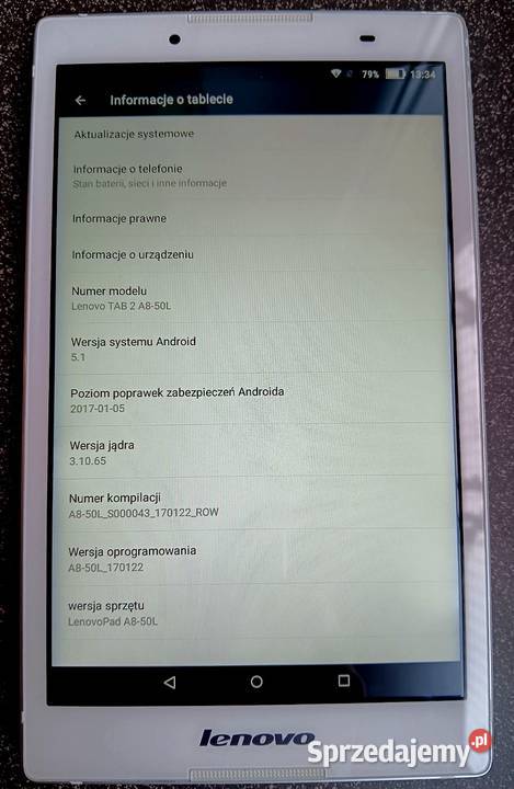 Tablet Lenovo TAB2 A850L 8 1 GB 16 GB biały Komputery i Akcesoria