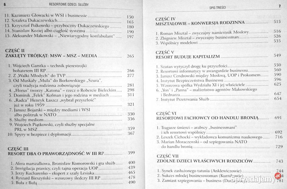 Resortowe dzieci Służby Dorota Kania Jerzy Chełm sprzedam