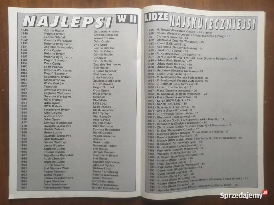 Skarb kibica liga polska jesień 1997 Łódź sprzedam