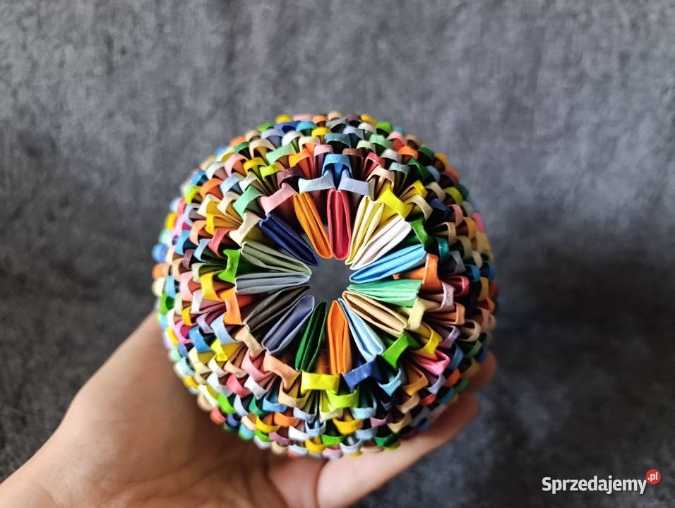 Wazon Kolorowy Origami Modułowe 3D pomorskie