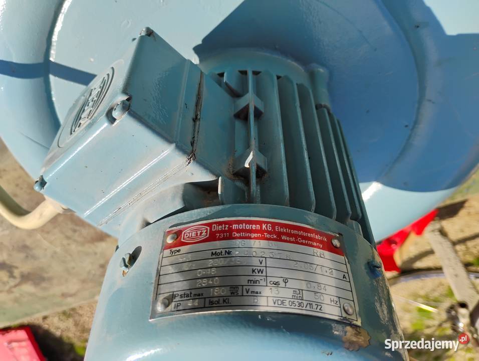 DIETZ wentylator promieniowy dmuchawa turbina Piekoszów