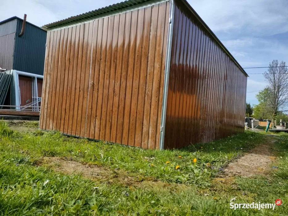 Garaż Blaszany DREWNOPODOBNY 3x5 NISKA Blaszak Tarnowskie Góry sprzedam