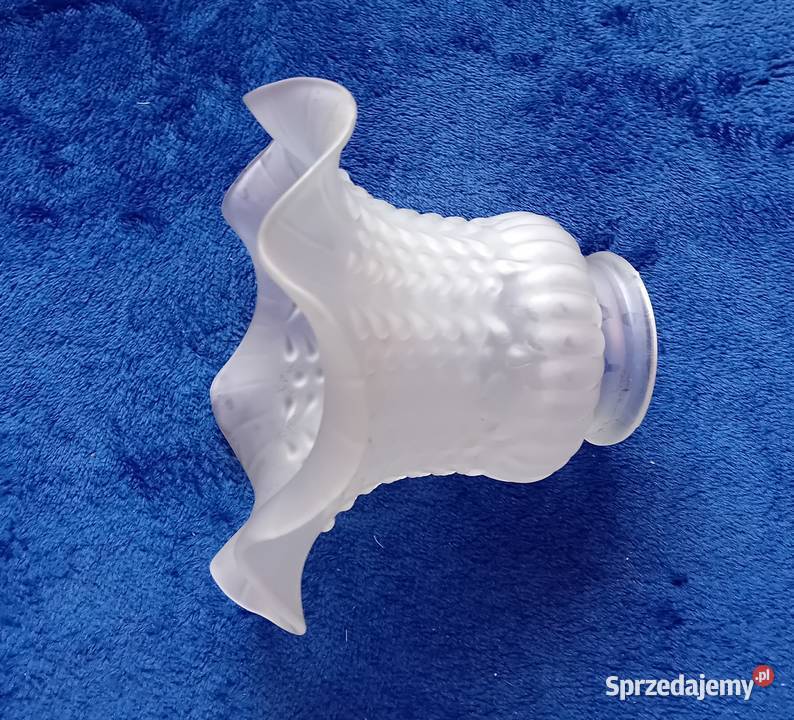 Zestaw 4 secesyjnych kloszy Tulipan do lamp Porcelana i szkło