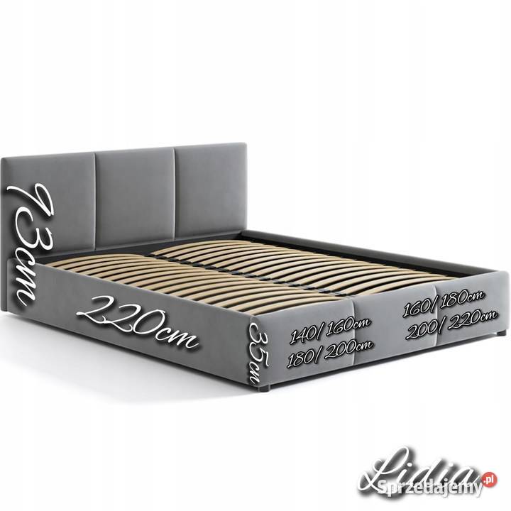 Łóżko Lidia z pojemnikiem na pościel stelaż Ostrów Wielkopolski