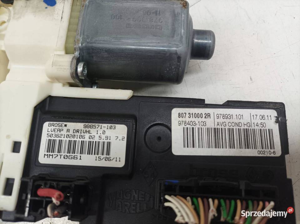 MECHANIZM SZYBY LEWY PRZÓD EUROPA 807310002R