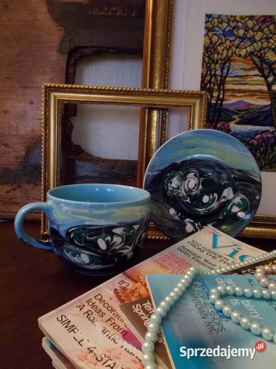 Artystyczny Duży Kubek Lata 90 Morskie