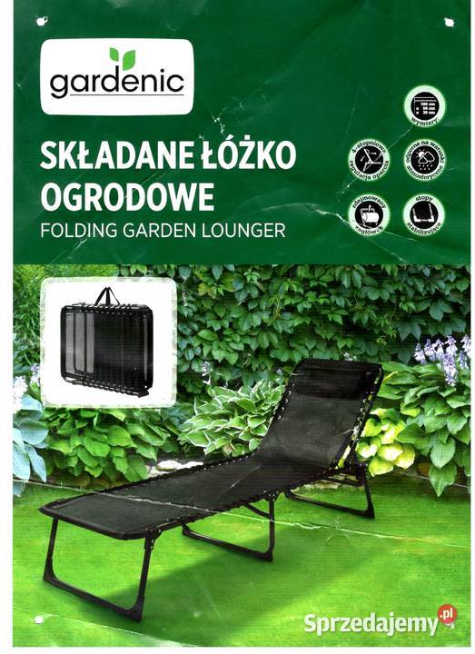 NAJTANIEJ Składane Łóżko Ogrodowe Leżanka Zabrze sprzedam