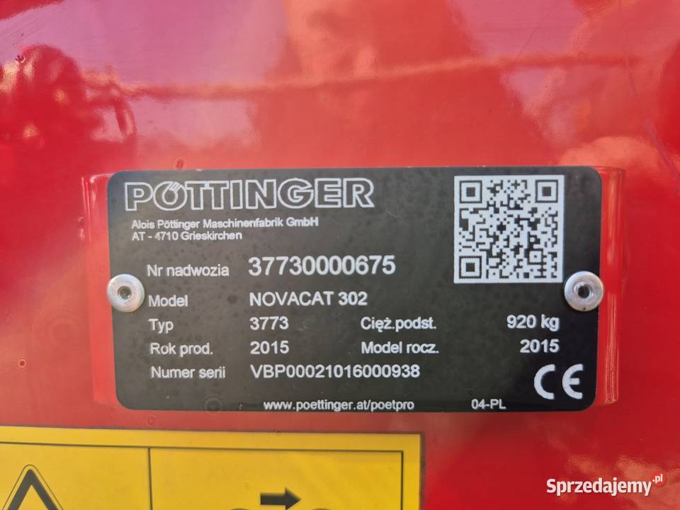 Kosiarka dyskowa Pottinger Novacat 302 nieuszkodzony śląskie Kowale