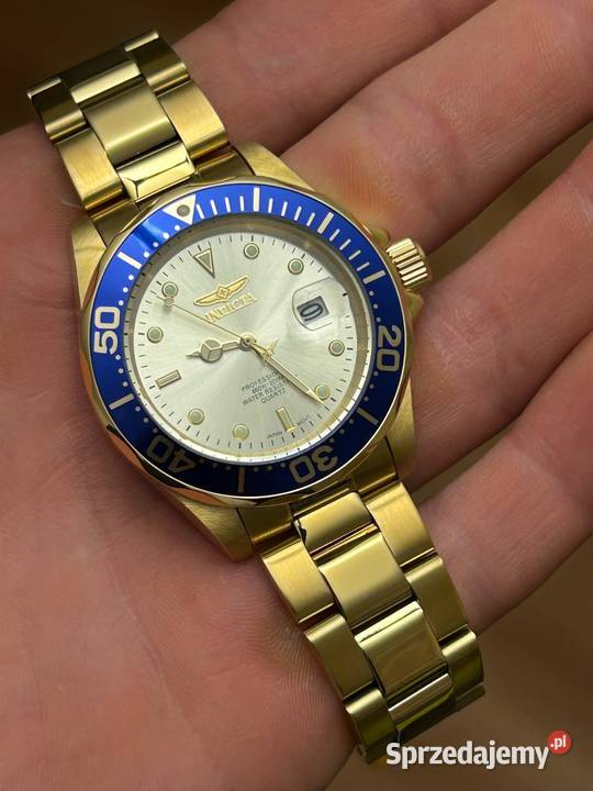 Zegarek Invicta Pro Diver w złotym kolorze nowy Poznań sprzedam