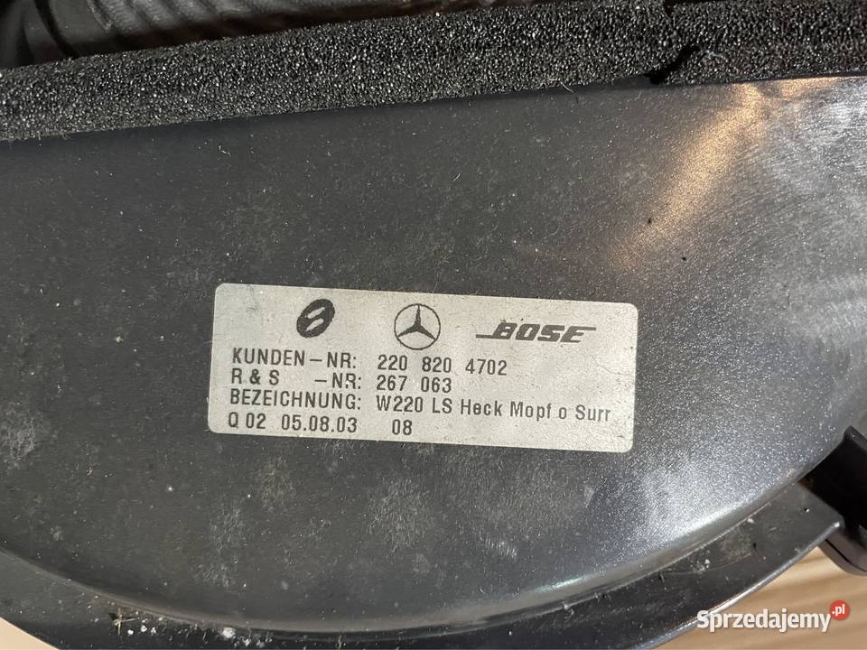 Głośnik subwoofer bose 2208204702 mercedes s Motoryzacja Szczecin