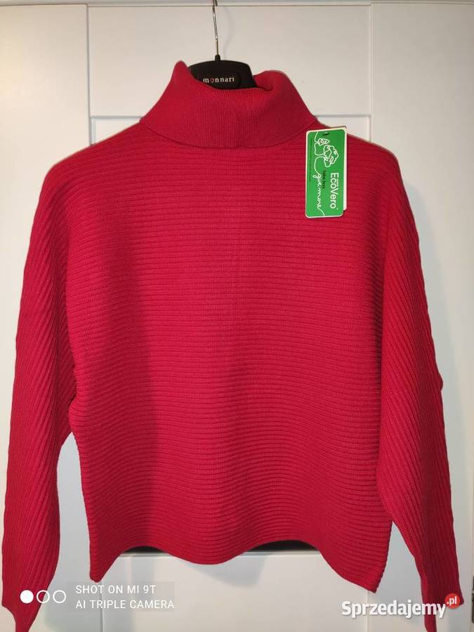 Nowy nietoperzowy sweter golf prążkowany Rozmiar 36(S) Warszawa