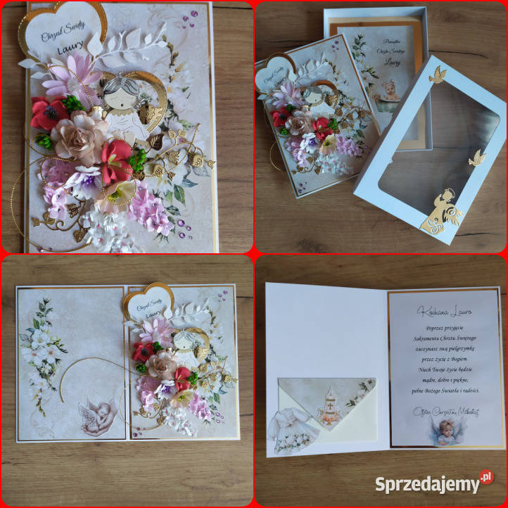 Pamiątki Chrztu Św ręcznie robione Konin