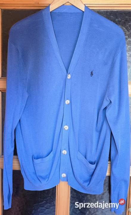 Ralph lauren L sweter niebieski bawełna L 100 Warszawa sprzedam