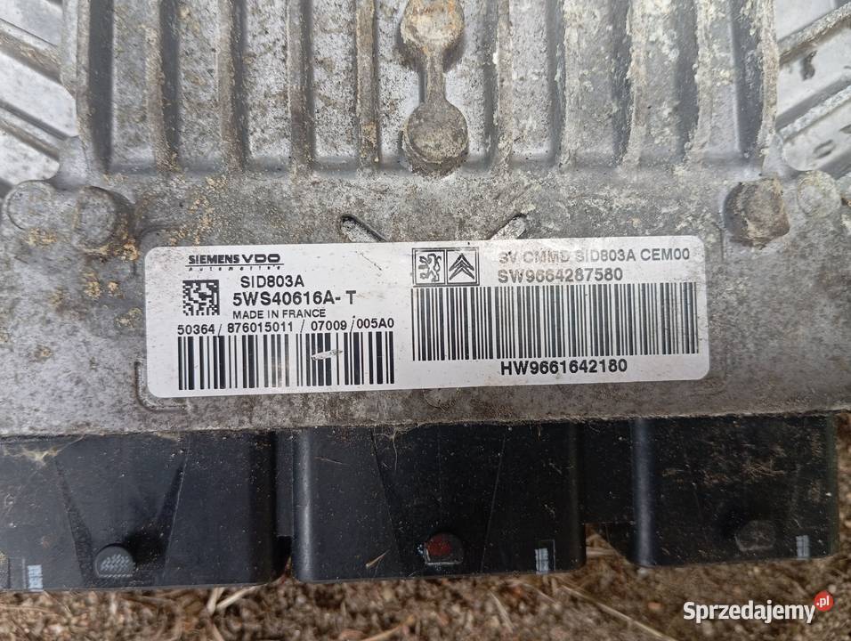 KOMPUTER ECU CITROEN SID803A 5WS40616AT Lubin