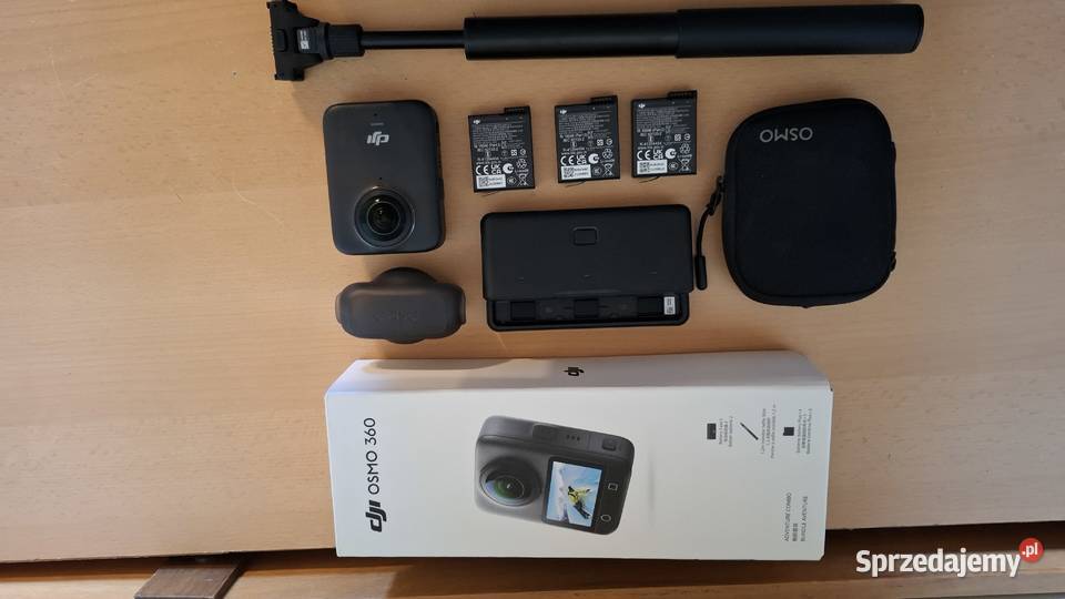 DJI Osmo 360 Adventure Combo 8K Nowa 3 baterie Łódź sprzedam