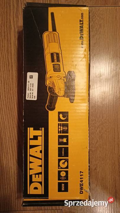 SZLIFIERKA KĄTOWA 950W 125MM DWE4117 DEWALT Toruń sprzedam