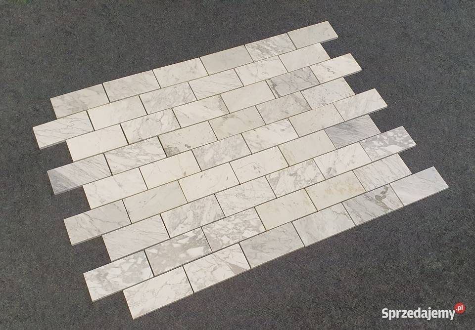 Mozaika Marmurowa Bianco Carrara Bricks Bielawa