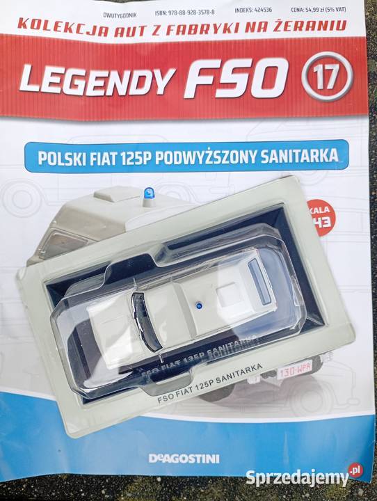 FIAT 125P SANITARKA PODWYŻSZONY model Legendy Warszawa