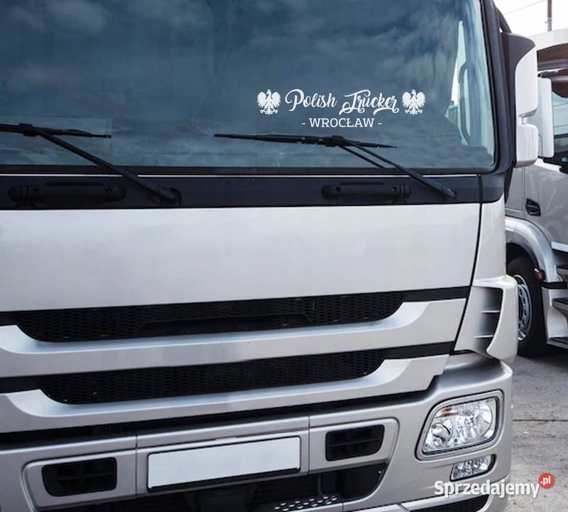 Naklejki POLISZH TRUCKER WŁASNE MIASTO IMIĘ TIR