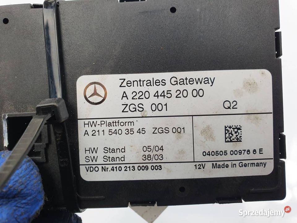 MODUŁ MERCEDES BENZ SKLASA W220 A2204452000 osobowe kujawsko-pomorskie Lipno