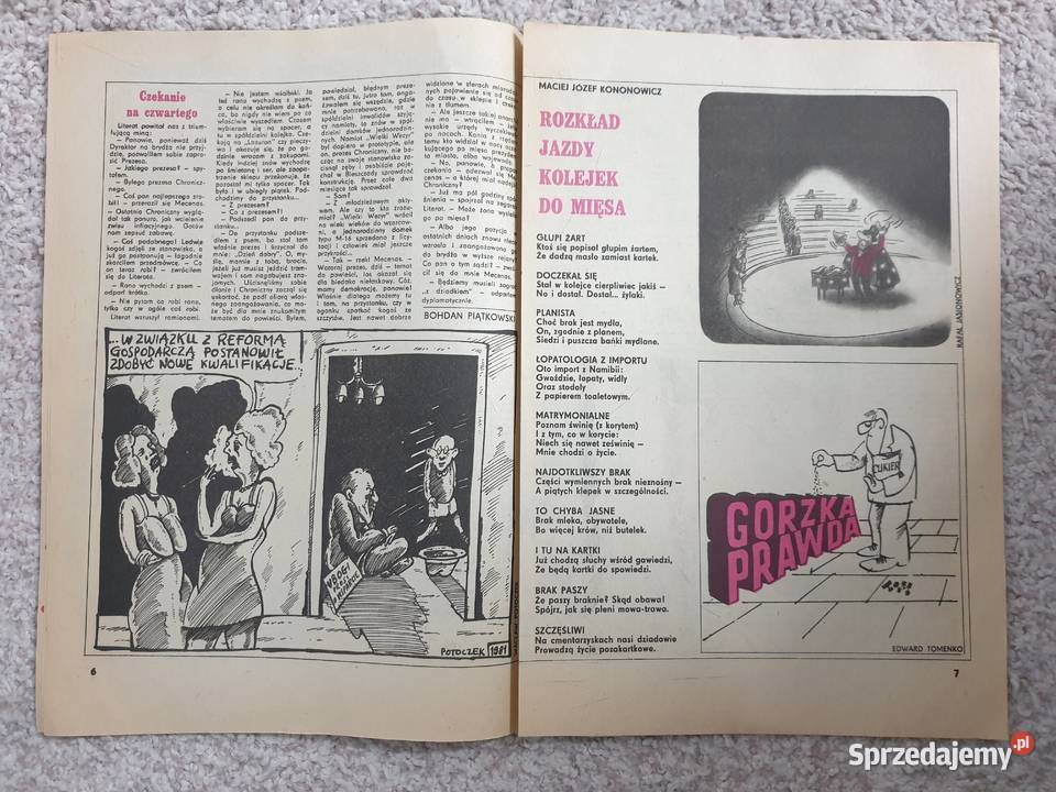 Karuzela Czasopismo Satyryczne 16652 1981 Gdynia sprzedam