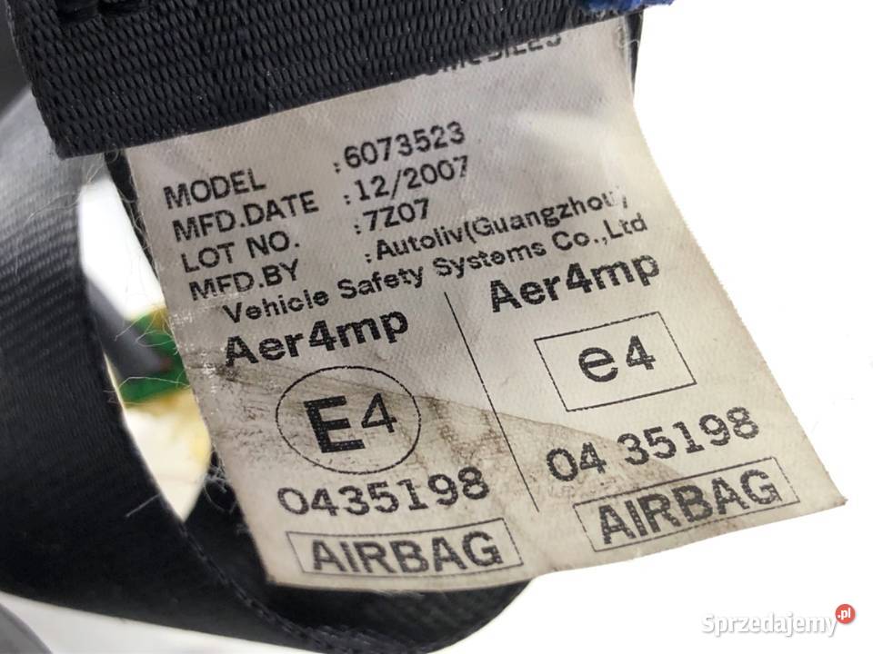 PAS BEZPIECZEŃSTWA PRAWY PRZÓD HONDA CRV III