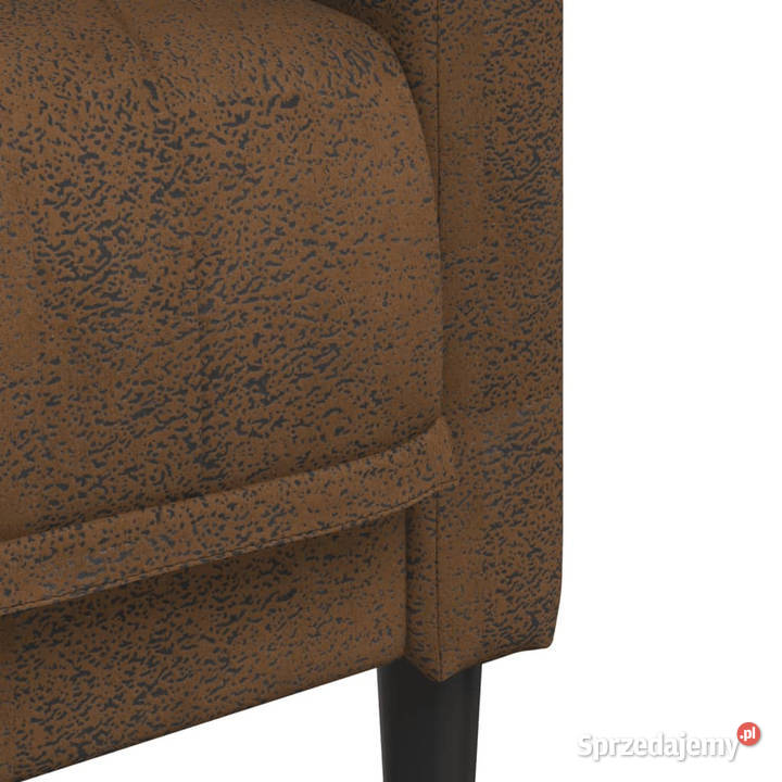 Sofa 2os brązowa sztuczna skóra zamszowa Warszawa