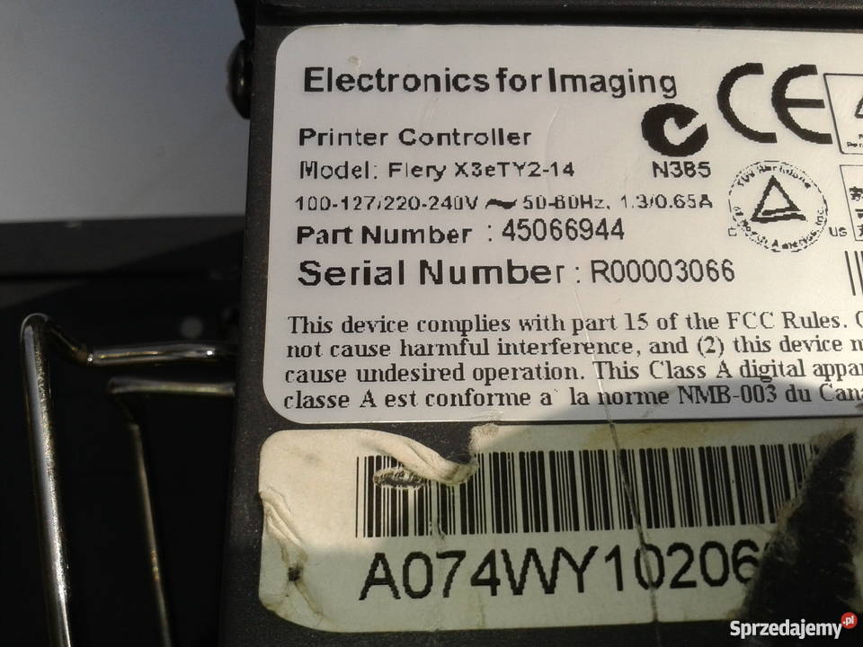Fiery X3eTY Copier Printer Controller Gołębiewo
