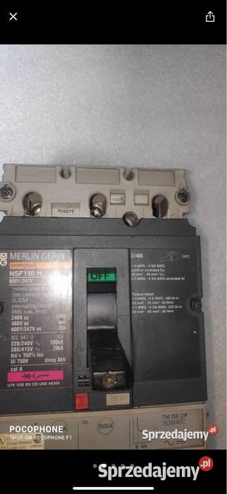 WYŁĄCZNIK KOMPAKTOWY Merlin Gerin NSF 150 H Gliwice