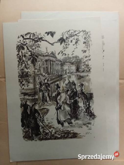 Antoni Uniechowski Stara Warszawa 1955 Łódź sprzedam